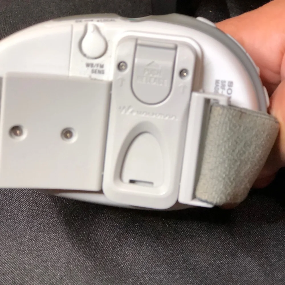 Sony White Walkman with Orange Accents